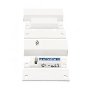 Alarmtech MC 470 Magnetkontakter - N.C. - For Dörr - Ytmontering - Vit